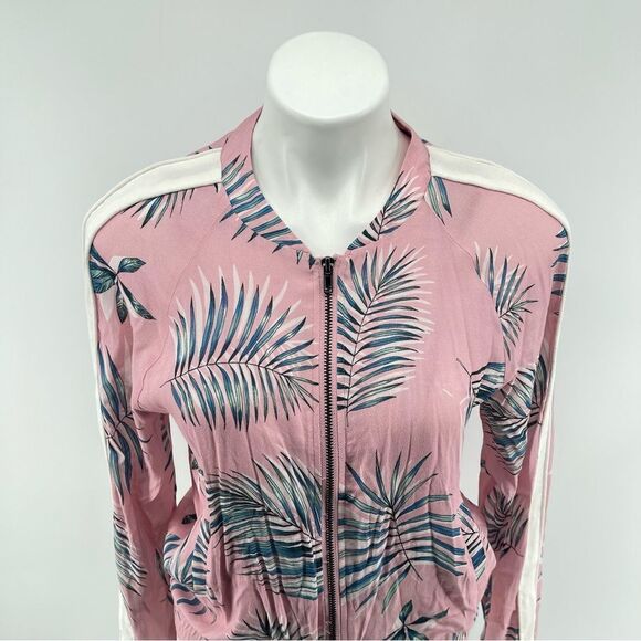 BB Dakota x Steve Madden Palm Before A Storm Pink Blossom Bomber Jacket Small - Picture 6 of 17
